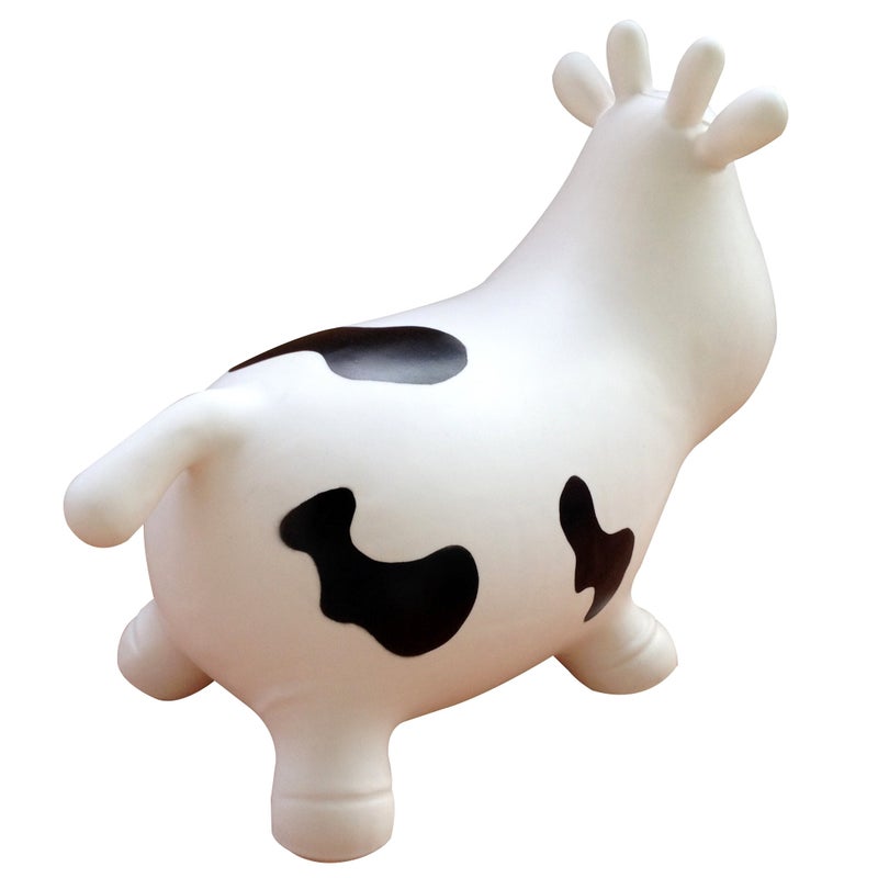AppleRound Inflatable Ride-on Bouncy Animal Hopper â€“ Horse, Cow or Unicorn â€“ Kids Space Hopper Bouncer with Hand Pump â€“ Jumping Toy for Indoor/Outdoor Play - Image 3